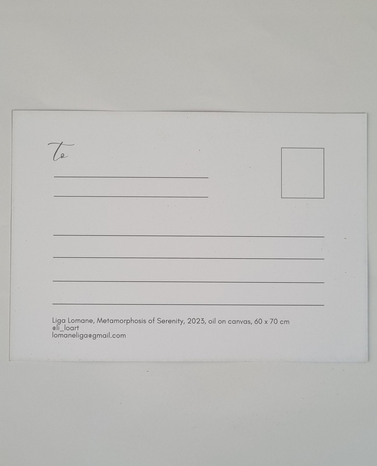A5 Postcard 'Metamorphosis of Serenity'