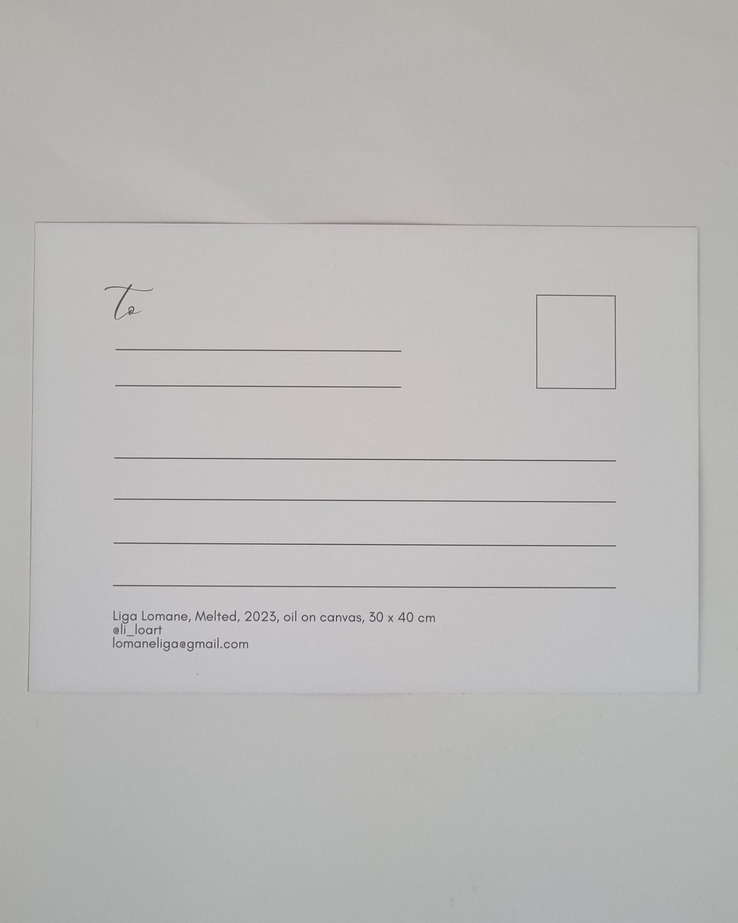 A5 Postcard 'Melted'